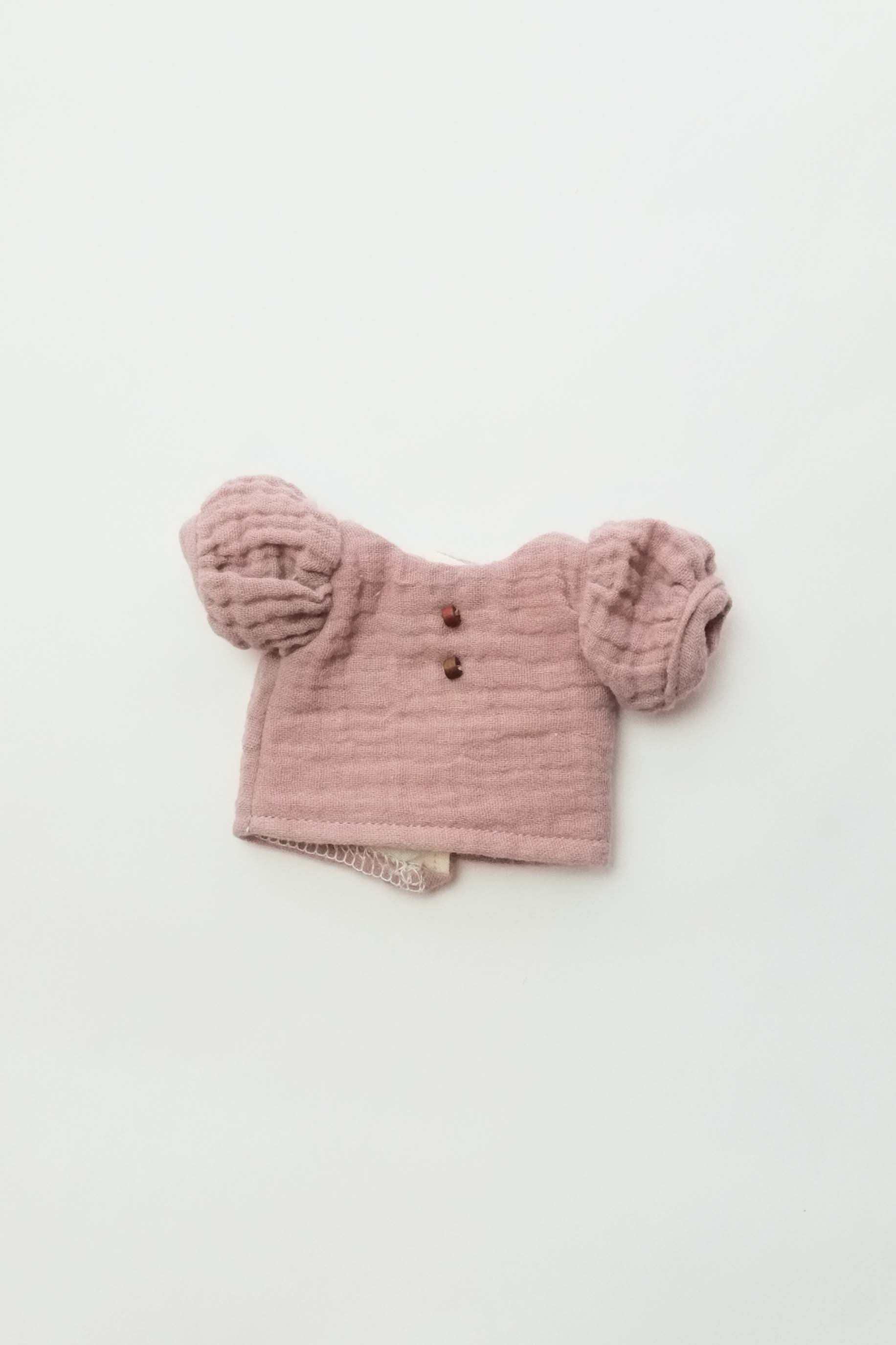 Doll Shirt | Purple Gauze Puff Sleeve