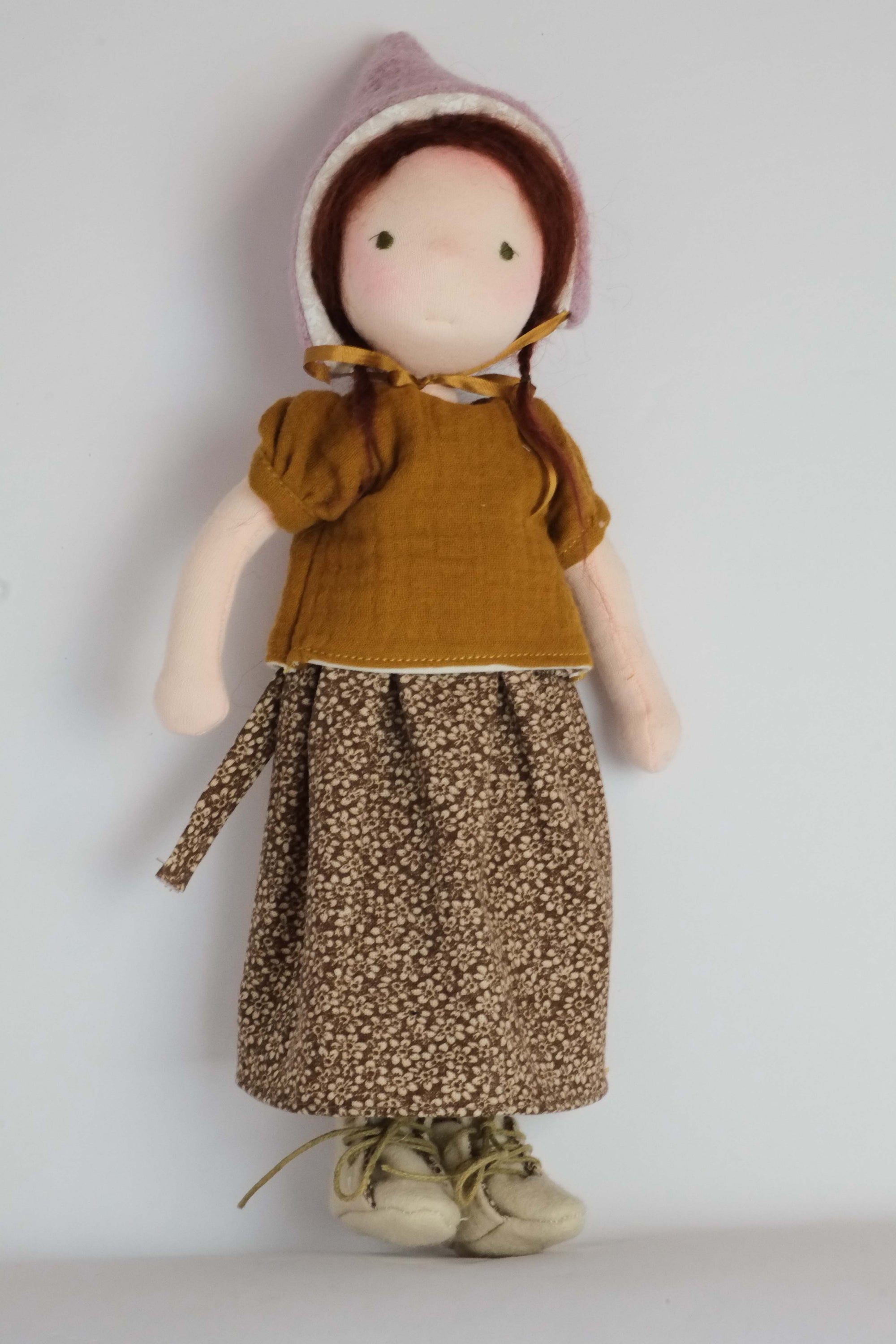 Doll Shirt | Mustard Gauze Puff Sleeve