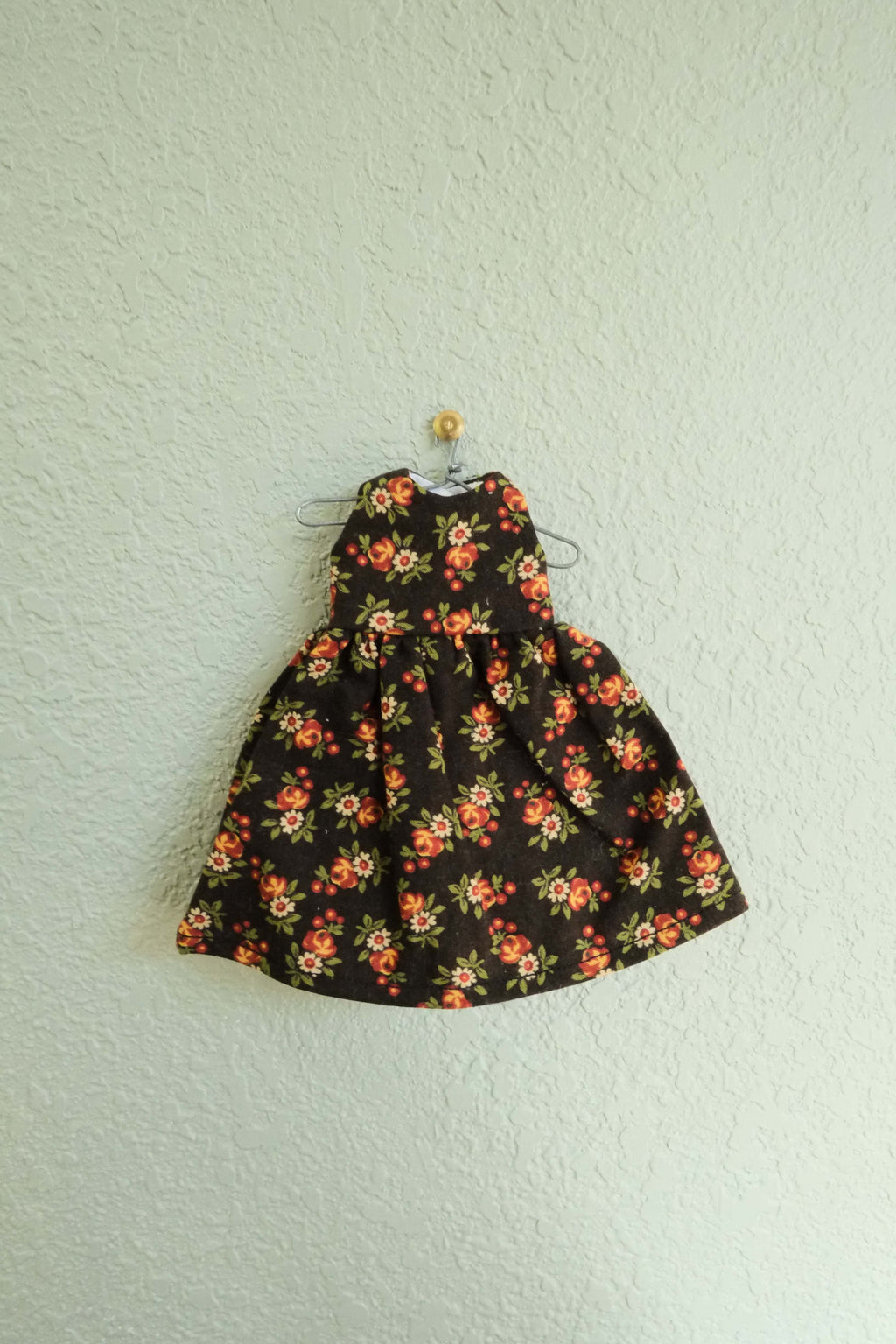 Doll Dress | Black Floral