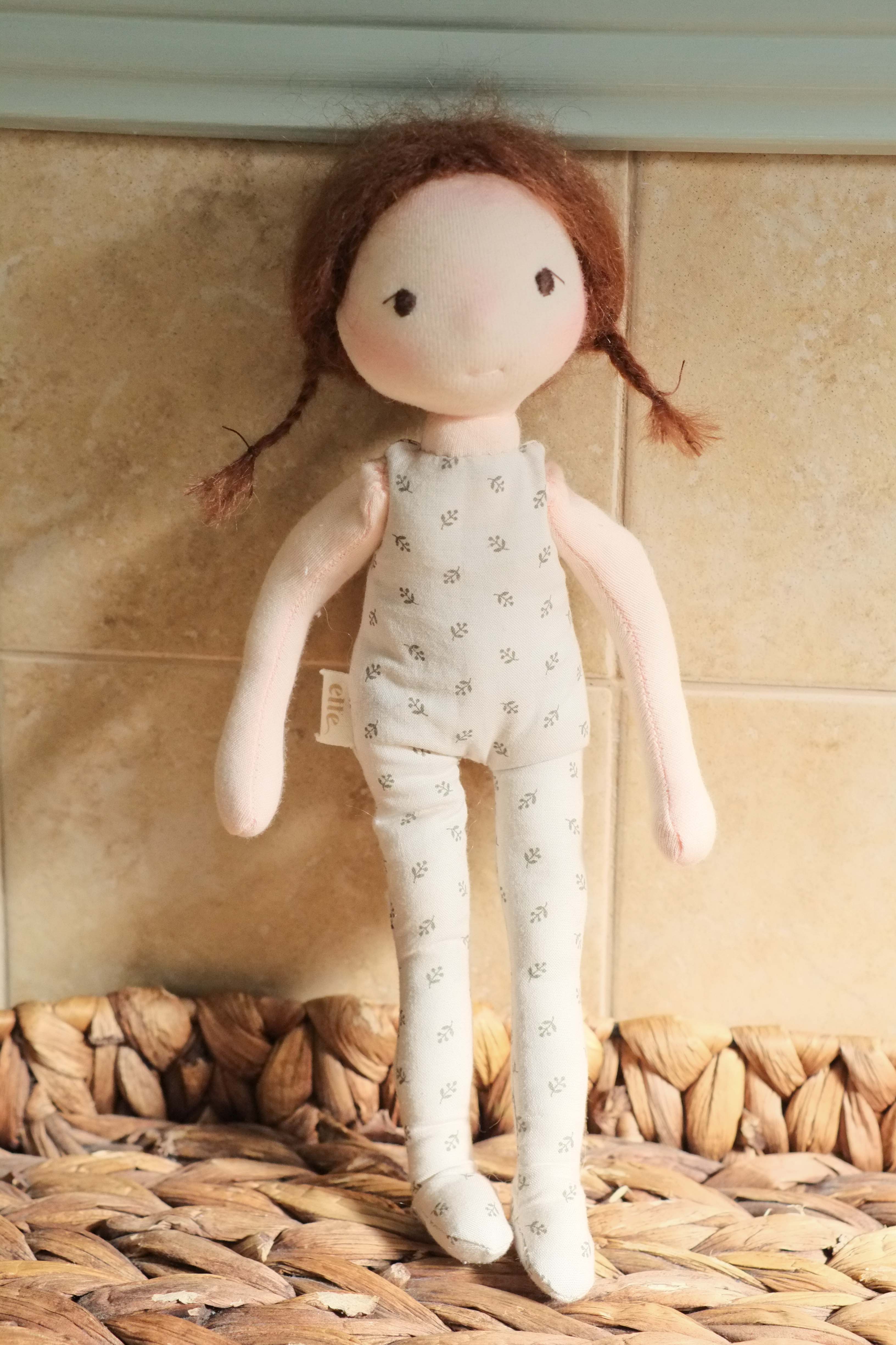 Juliette | Brunette Natural Fiber Wool Doll