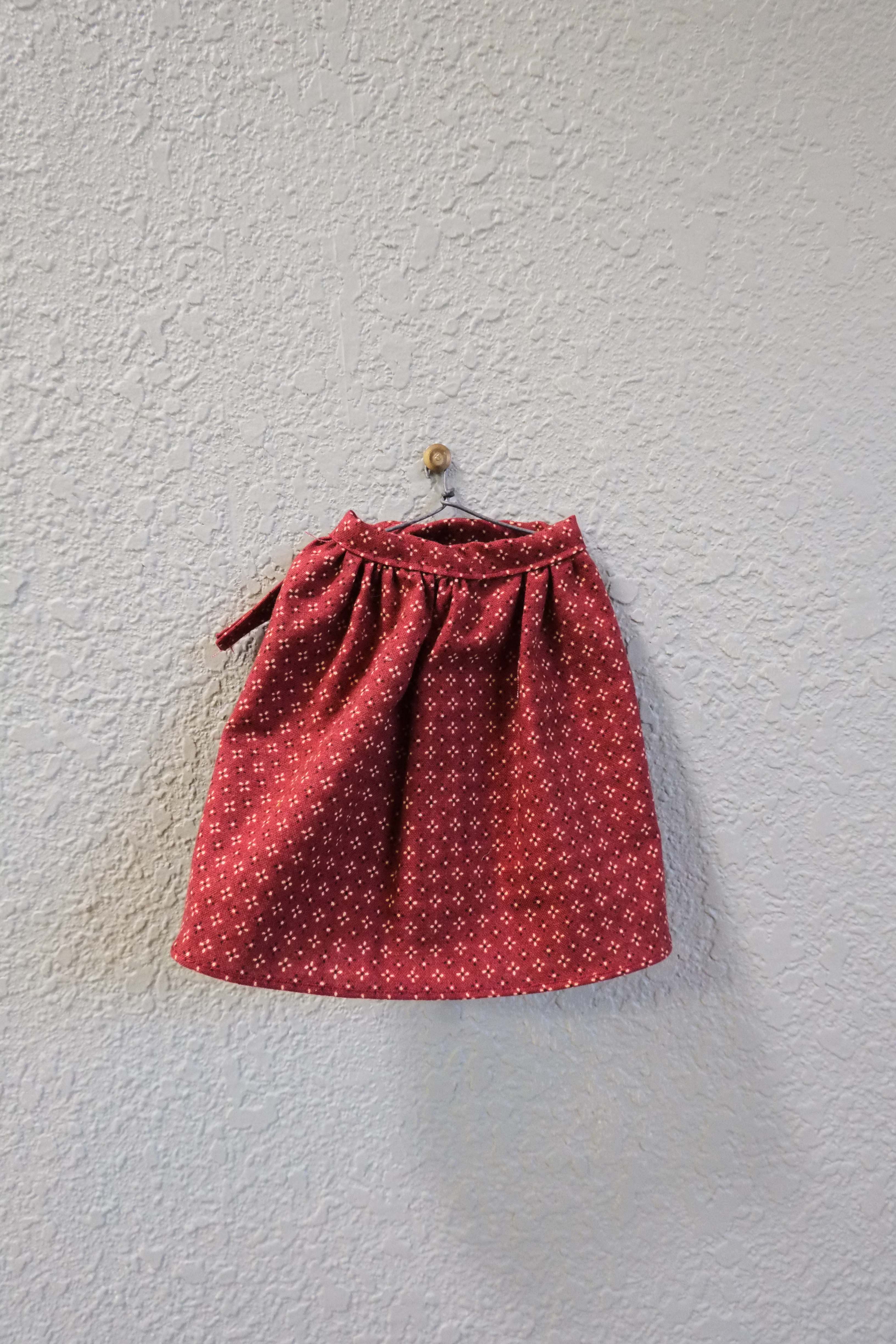 Doll Skirt | Red Gingham