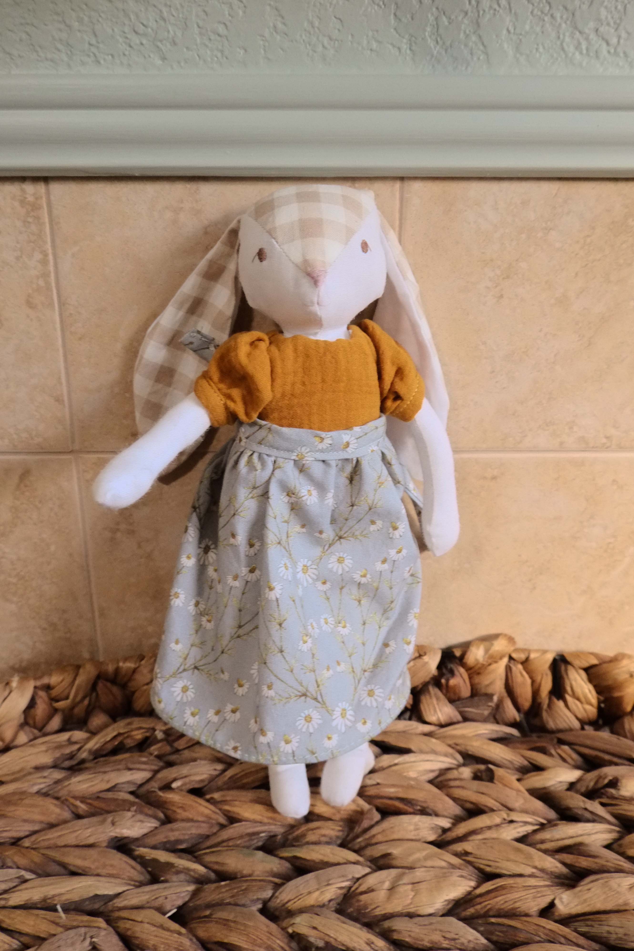 Harriette | Bunny Natural Fiber Wool Doll