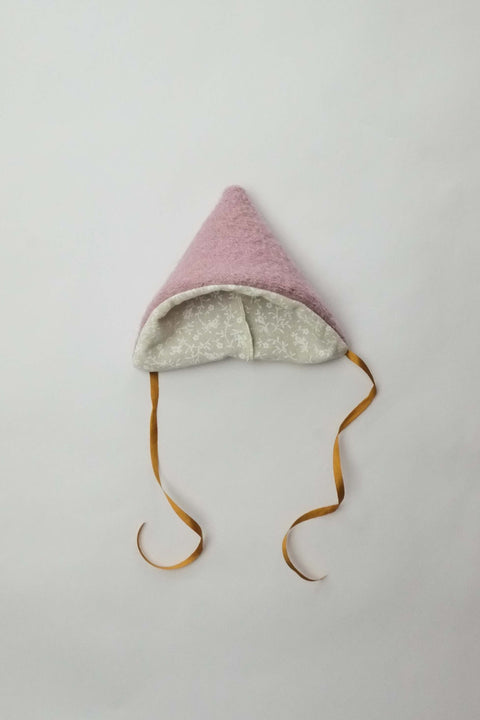 Doll Hat | Lilac Wool w/ Silk Ribbons