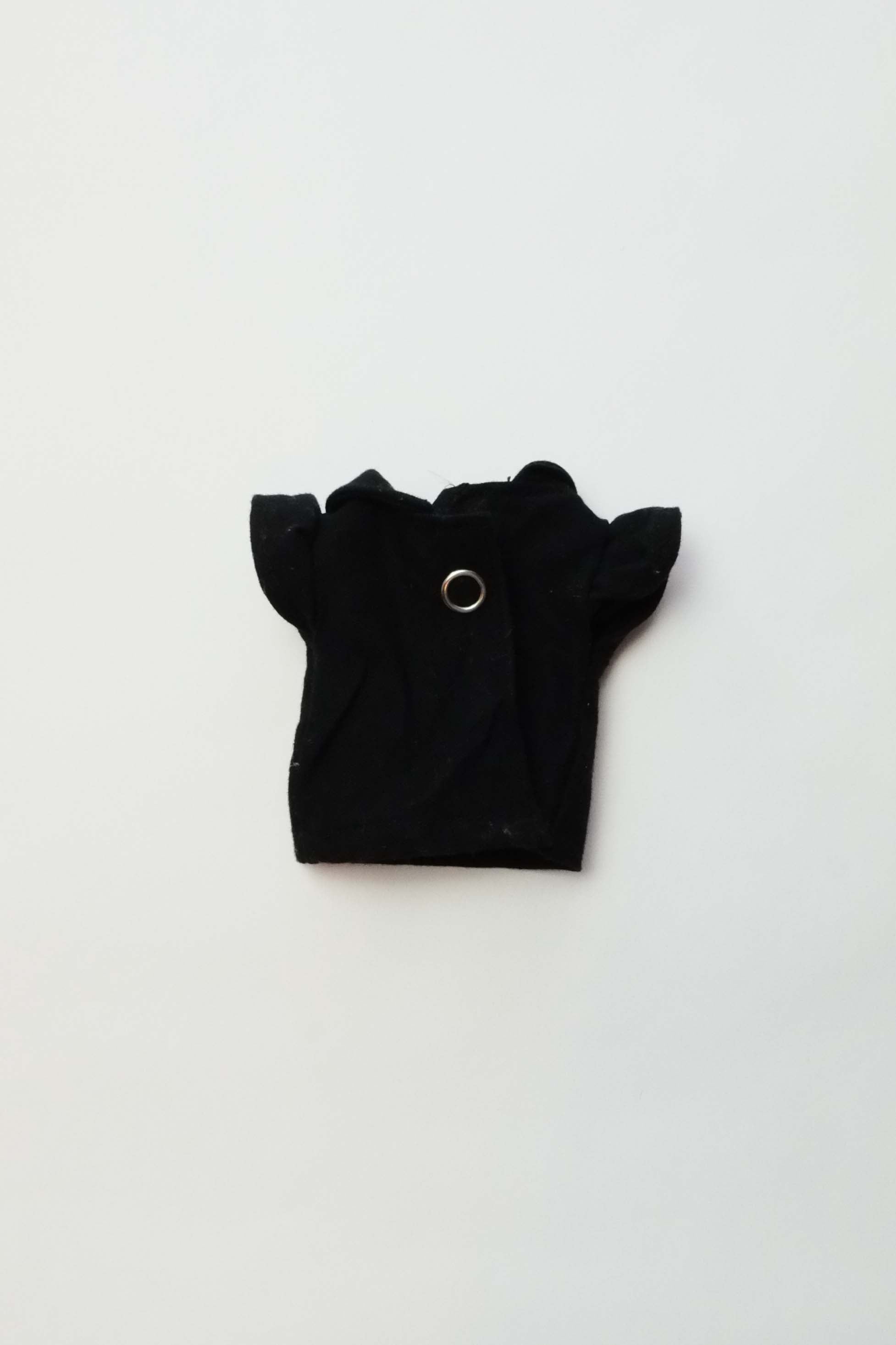 Doll Shirt | Black Collared Blouse