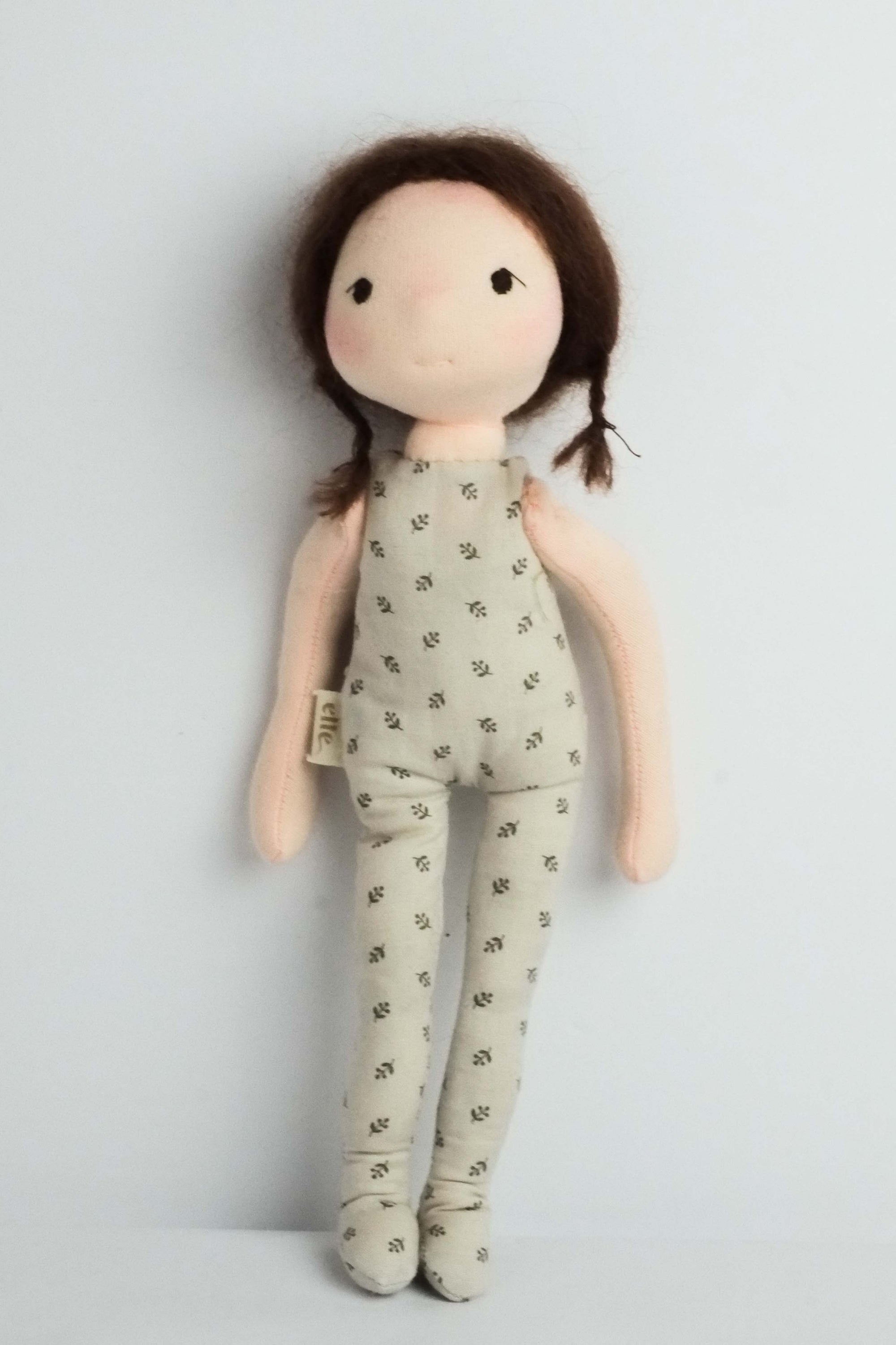 Juliette | Brunette Fair Natural Fiber Wool Doll