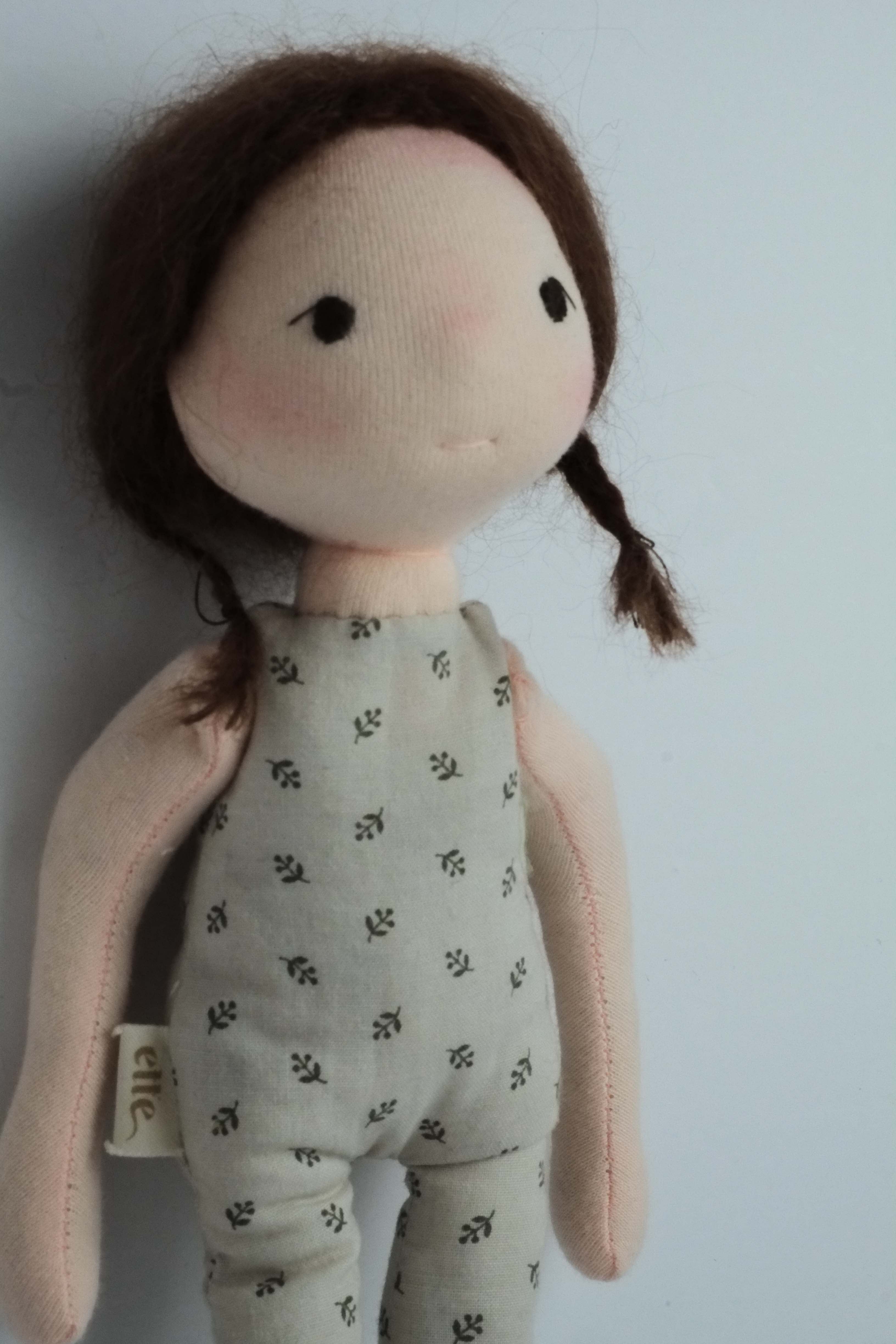 Juliette | Brunette Fair Natural Fiber Wool Doll