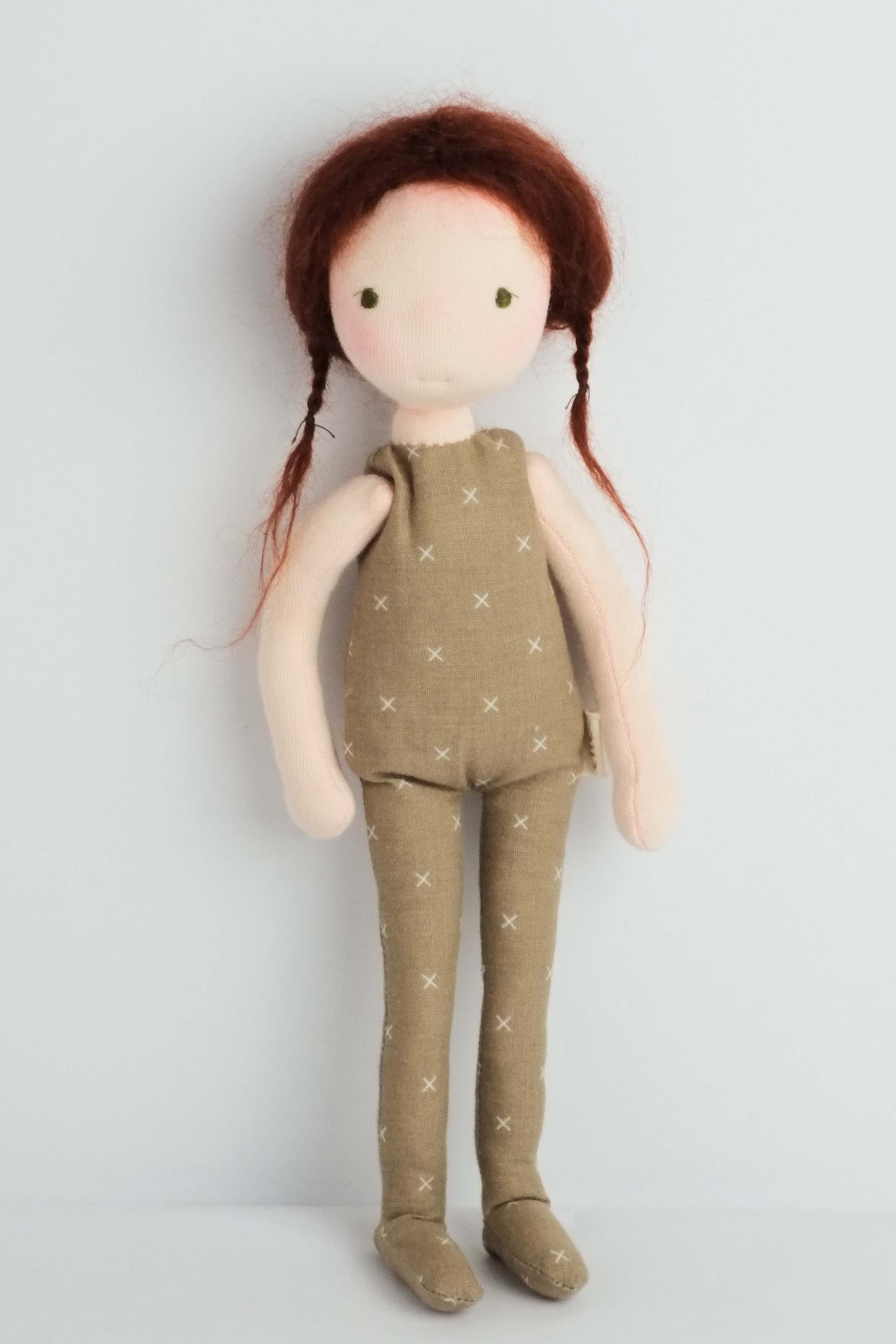 Nicolette | Redhead Fair Natural Fiber Wool Doll