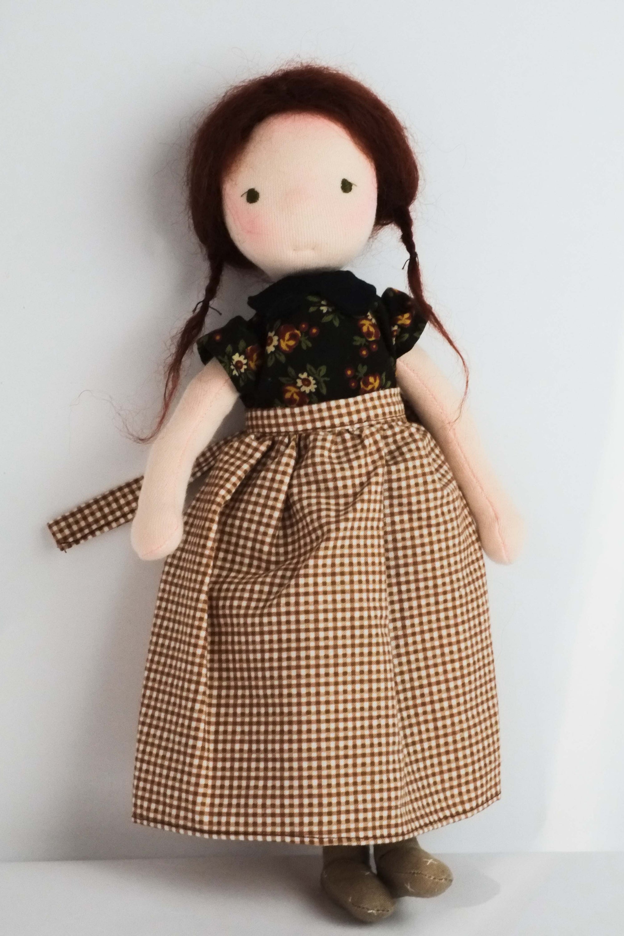 Nicolette | Redhead Fair Natural Fiber Wool Doll