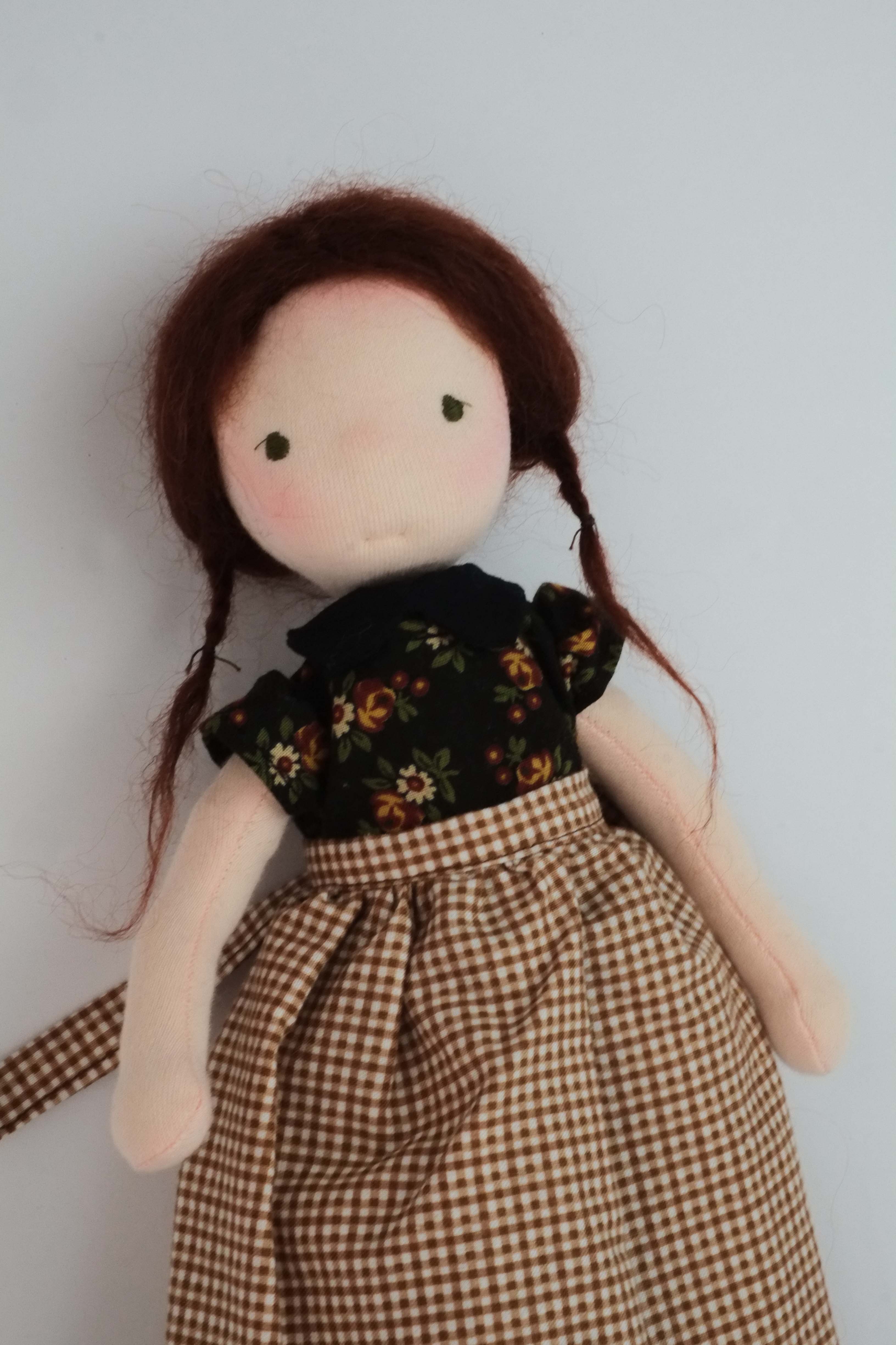 Doll Skirt | Red Gingham