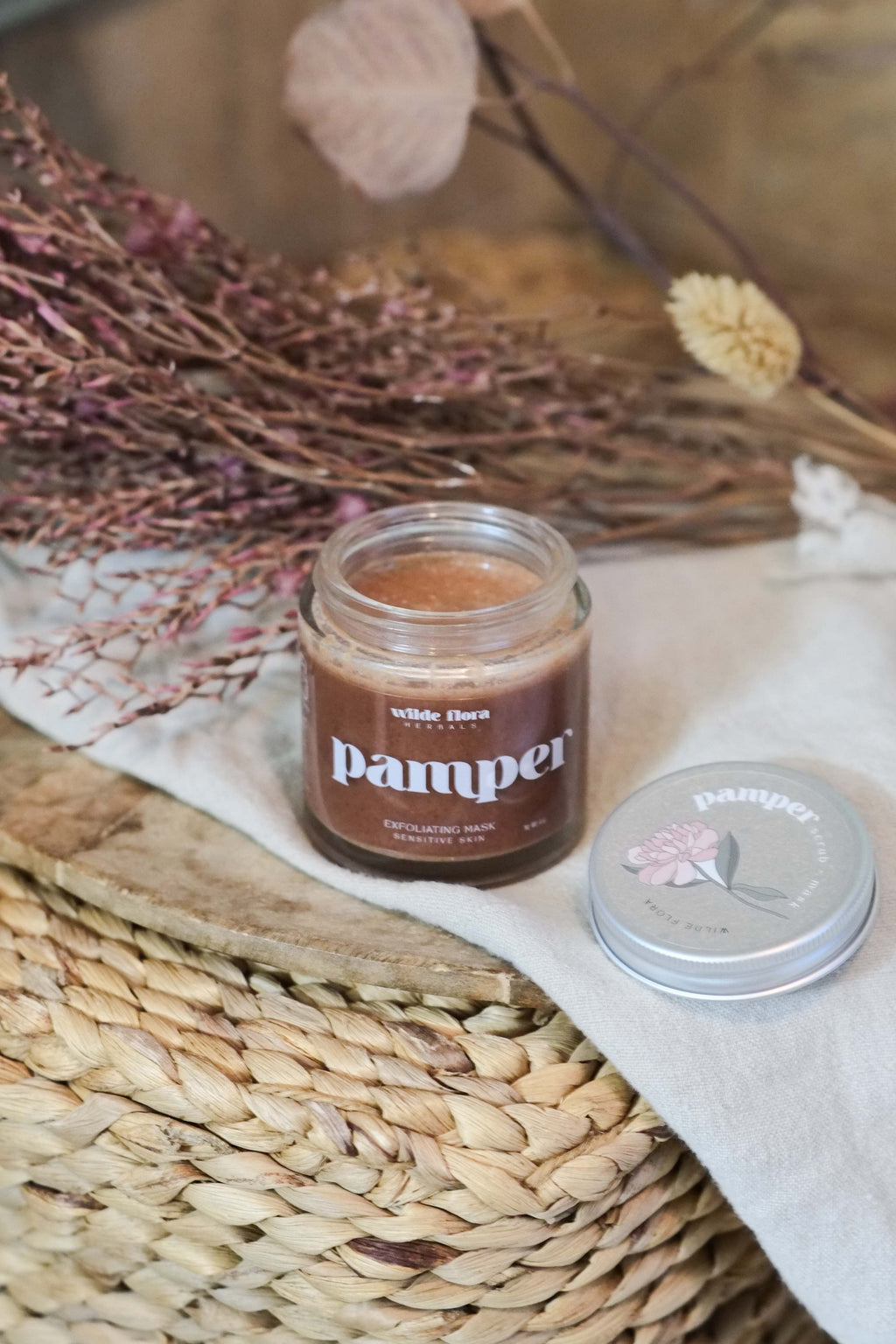 Pamper Scrub + Mask | Rose & Pink Kaolin Clay