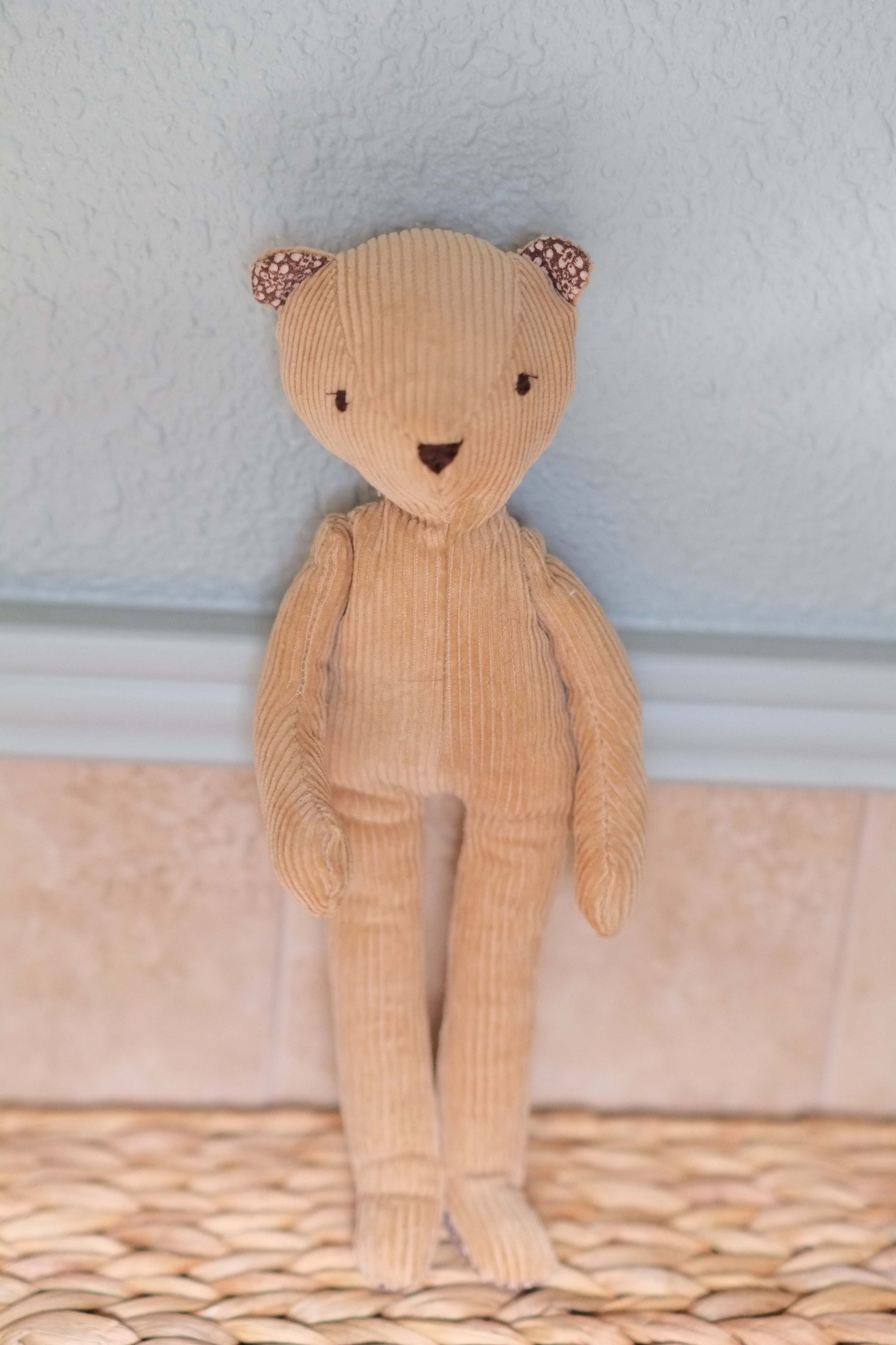 Bernadette/Bernie | Bear Natural Fiber Wool Doll