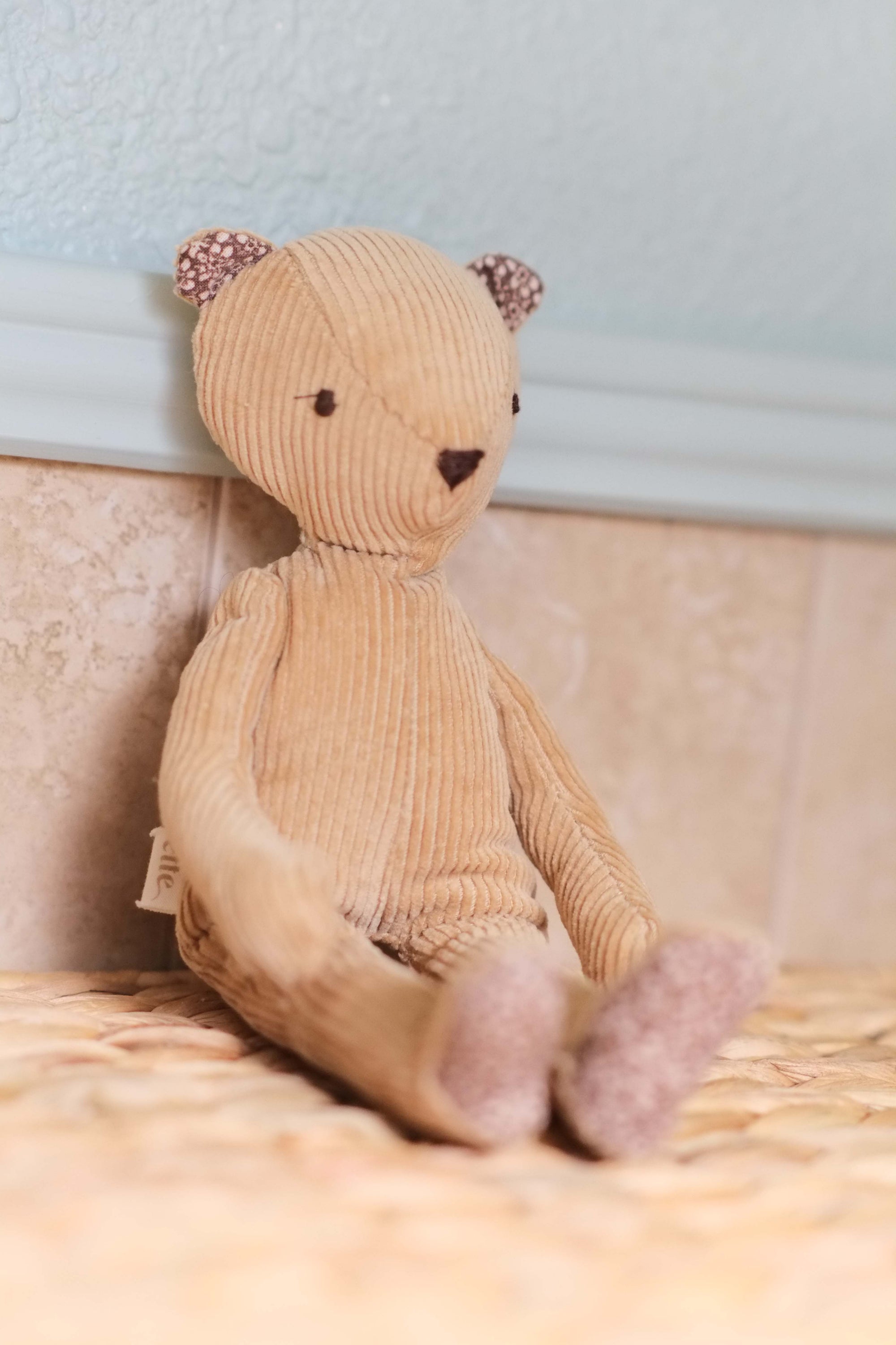 Bernadette/Bernie | Bear Natural Fiber Wool Doll