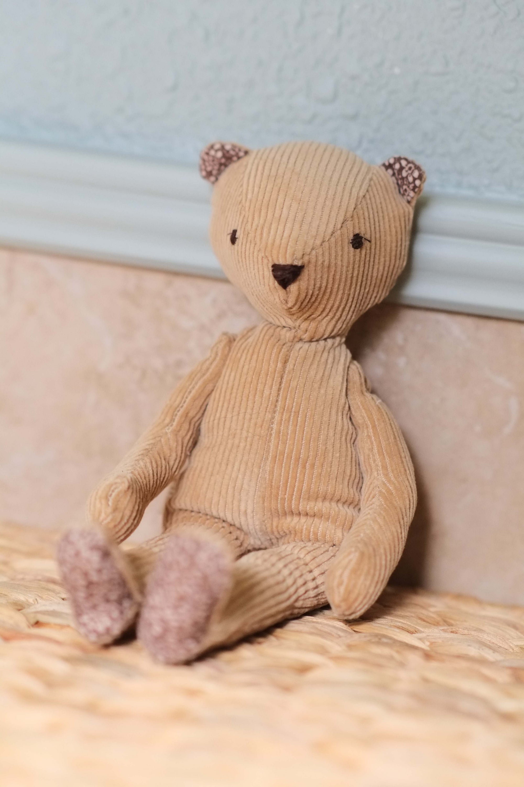 Bernadette/Bernie | Bear Natural Fiber Wool Doll